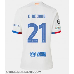 Barcelona Frenkie de Jong #21 Replika Bortatröja 2023-24 Kortärmad